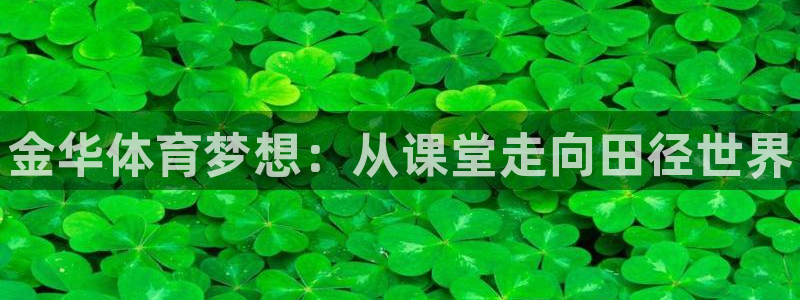 MK体育官方正版app新能源：金华体育梦想：从课堂走向田径世